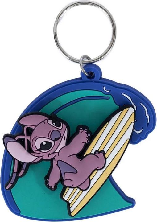 Actual product image Lilo & Stitch Surf PVC Angel Keyring