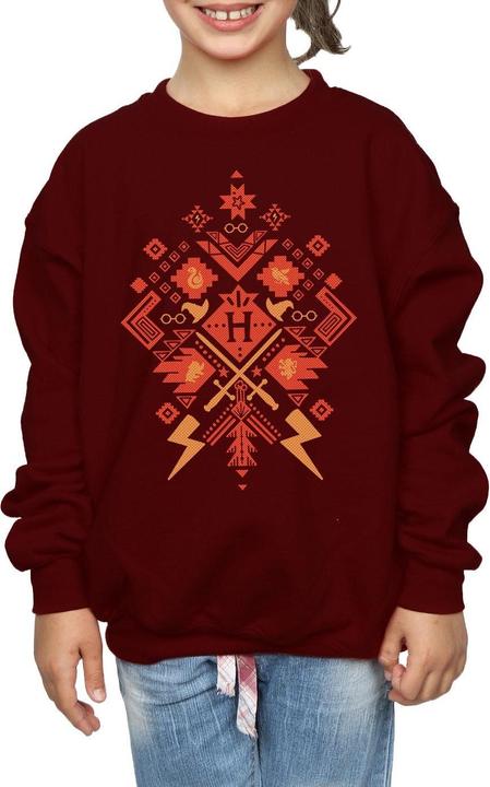 Produktbild Christmas Fair Isle Sweatshirt Mädchen (128)