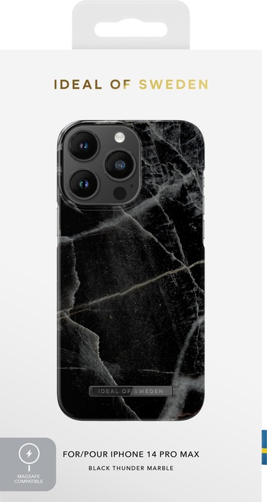 Produktbild iDeal Of Sweden Designer-Cover mit MAGSAFE Black Thunder (Apple iPhone 14 Pro Max)