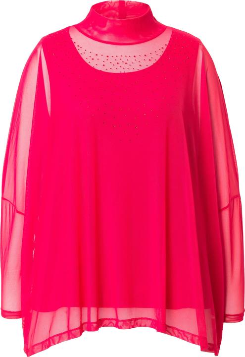 Actual product image Miamoda Bluse, oversized, Mesh, Glitzersteinchen, Top (54)