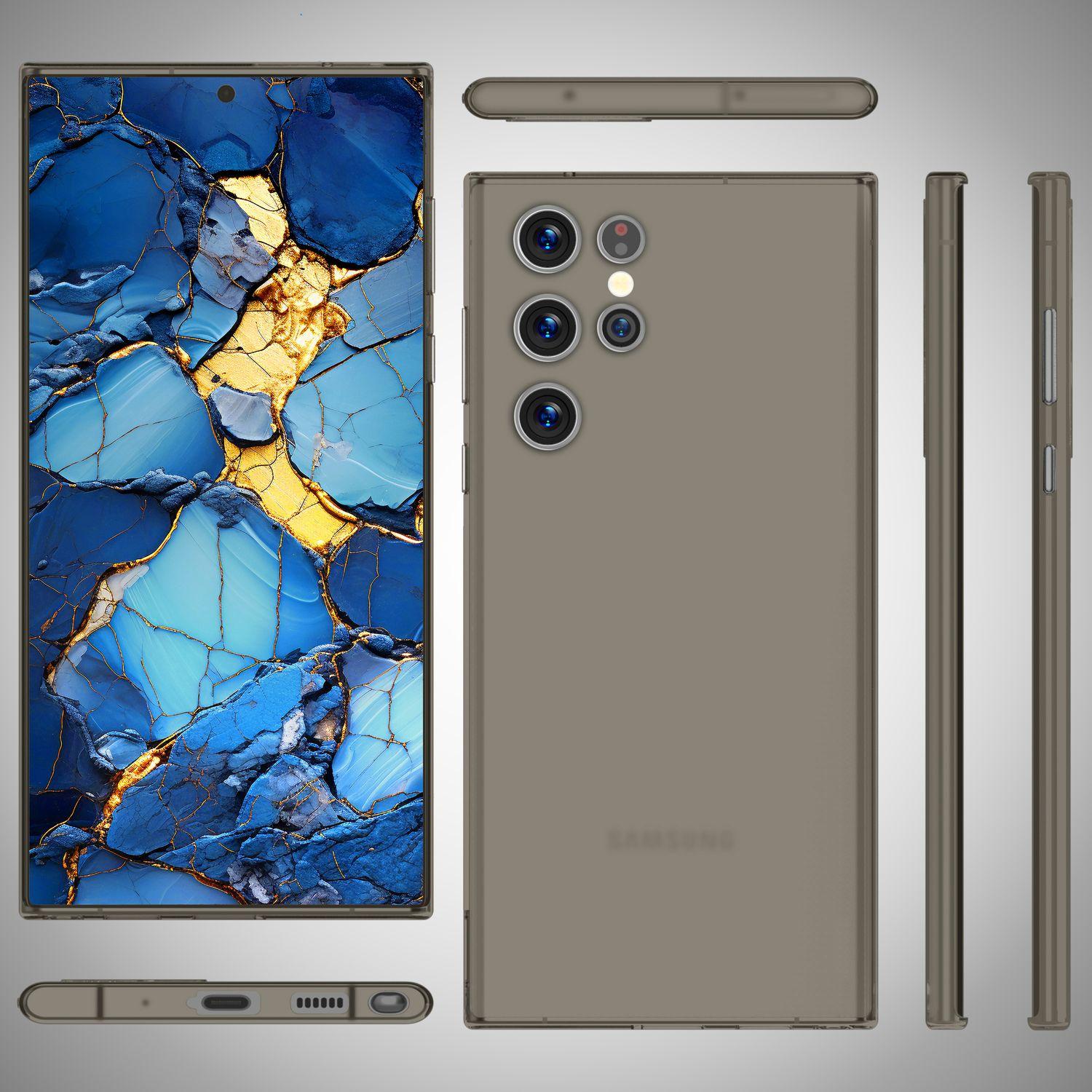 Nalia Extrem Dünnes 0,3mm Mattes Hardcase (Samsung Galaxy S24 Ultra), Smartphone Hülle, Transparent