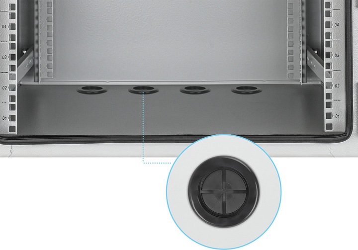 Immagine prodotto Intellinet Distributore industriale IP55 da 19" a parete con ventole integrate, 12 U (12 HE, Rack da 19 pollici)