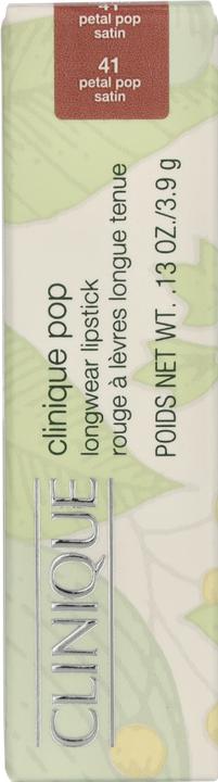 Actual product image Clinique Pop Longwear Lipstick Petal Pop - Satin 3.9g (Petal Pop)