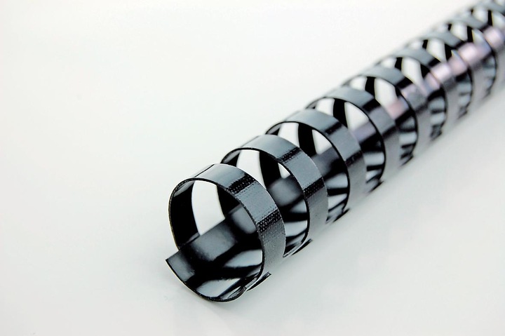 Actual product image GBC Binder spine 12mm, 21 rings, black, 100 pcs.
