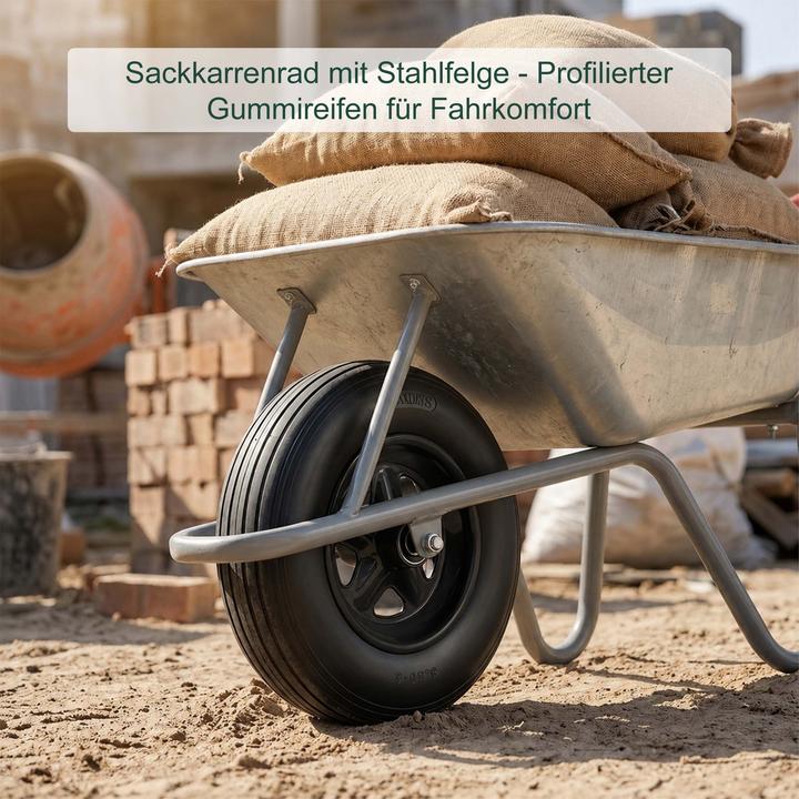Produktbild Relaxdays 2x Schubkarrenrad
