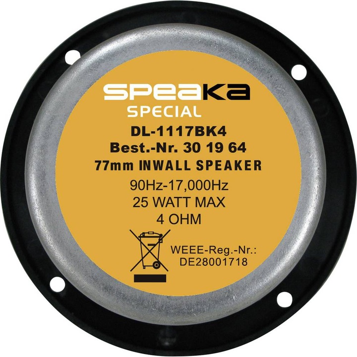 Image du produit Renkforce Haut-parleur encastré au plafond ELA (1 pièce)