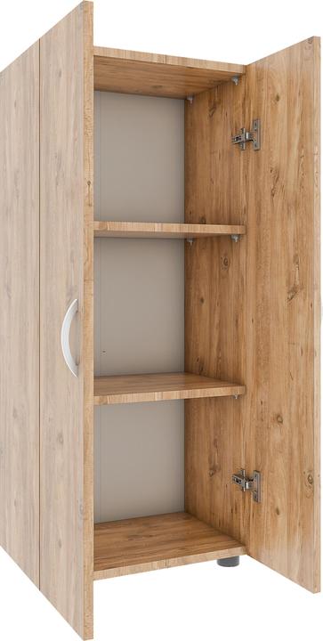 Image du produit VCM Armoire de bureau Livres Dossiers Meuble de bureau Armoire Ulas 3 portes battantes (49 x 34 x 108 cm)