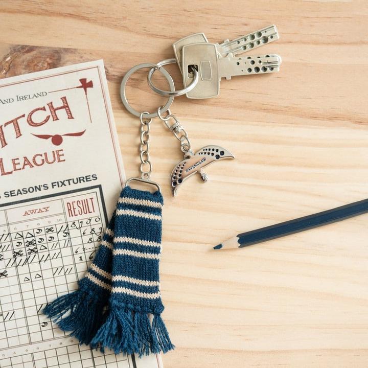 Actual product image Harry Potter Ravenclaw scarf keychain