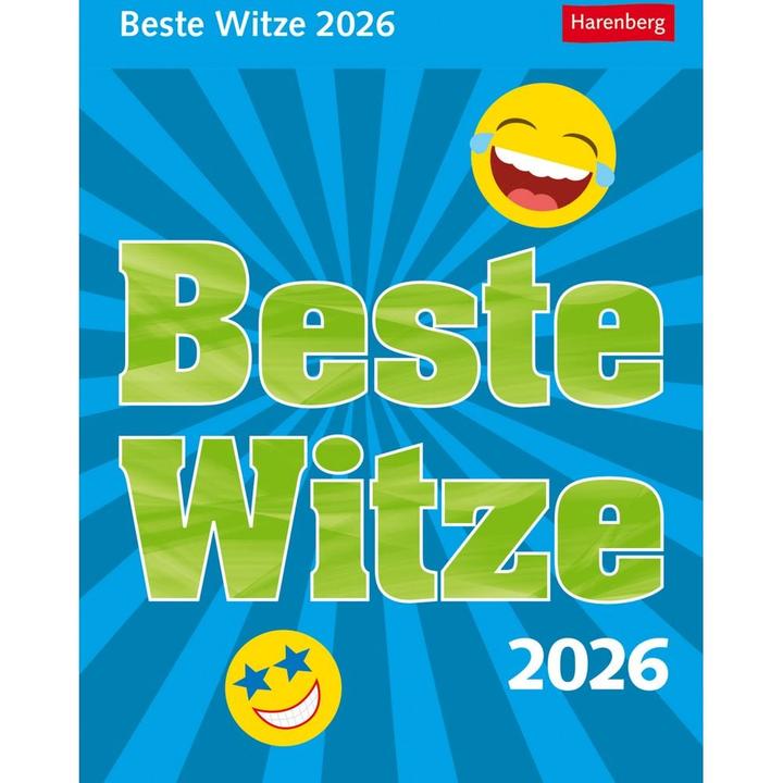Actual product image Harenberg Beste Witze Tagesabreisskalender 2026 (Hardcover, German)