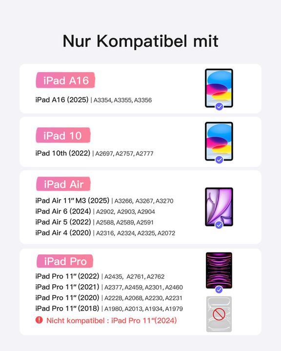 Actual product image Inateck KB04122 (DE, Apple iPad Air 2020, Apple iPad Air 2022)