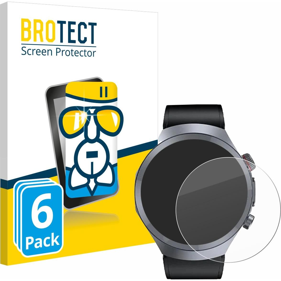 BROTECT Schutzglas Schutzfolie Displayschutz Display Schutz Glas Folie klar, Smartwatch Schutzfolie, Transparent