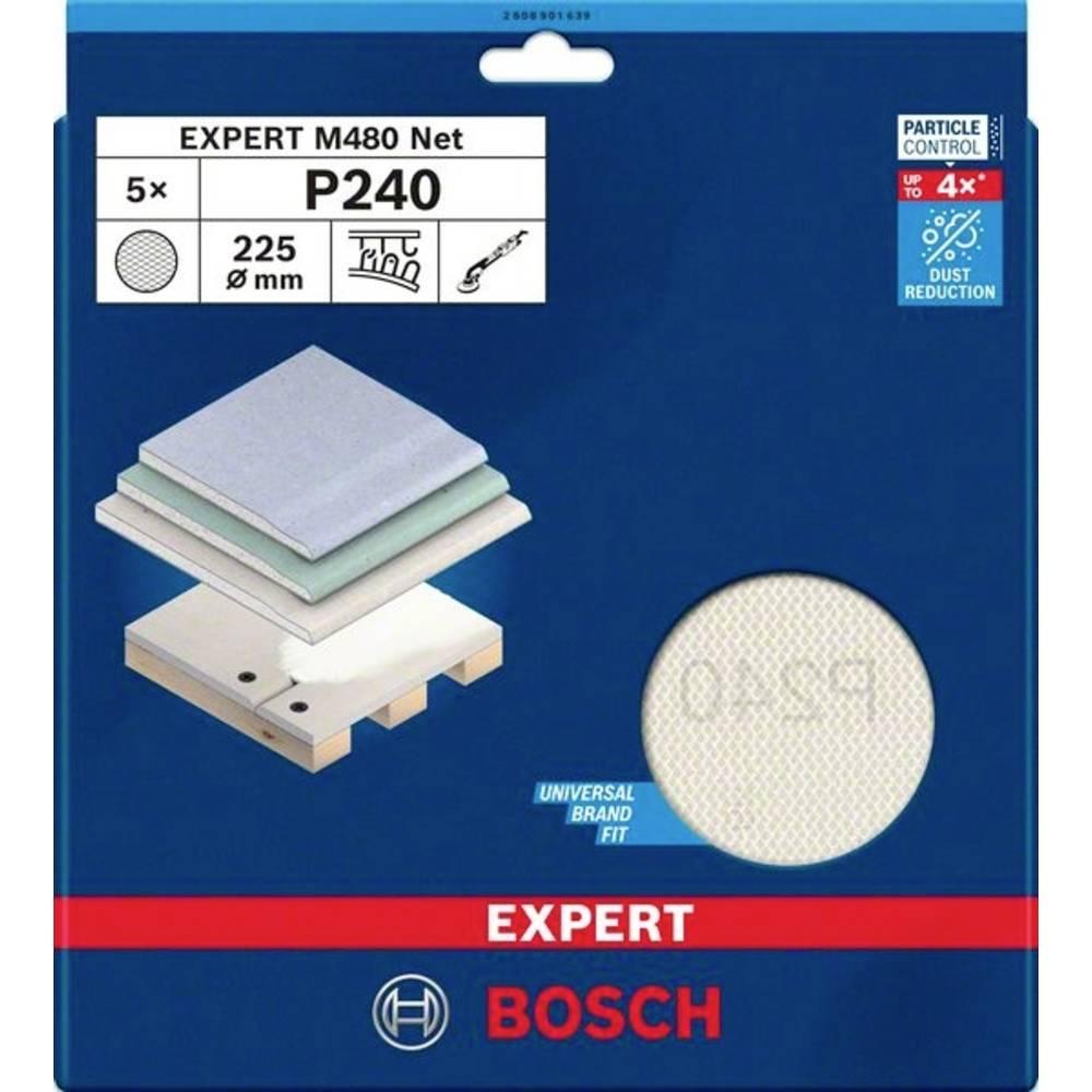 Thumbnail - Bosch Professional Zubehör, Schleifmittel, EXPERT M480 Schleifnetz, 225 mm, G 240, 5 Stück (240)
