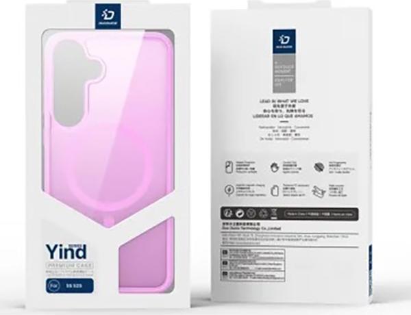 Actual product image Samsung Galaxy S25 Plus - Ducis Yind Series mit Magsafe in pink (Samsung Galaxy S25+)
