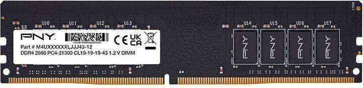 Image du produit PNY 8GB DDR4 2666MHz DIMM MD8GSD42666-SB (1 x 8GB, 2666 MHz, RAM DDR4, DIMM)