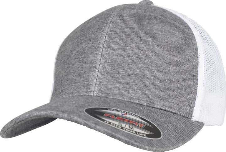 Heather grey, White