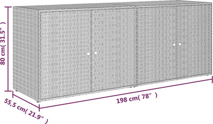 Actual product image vidaXL Gartenschrank