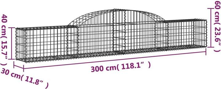 Produktbild vidaXL Gabionenkorb