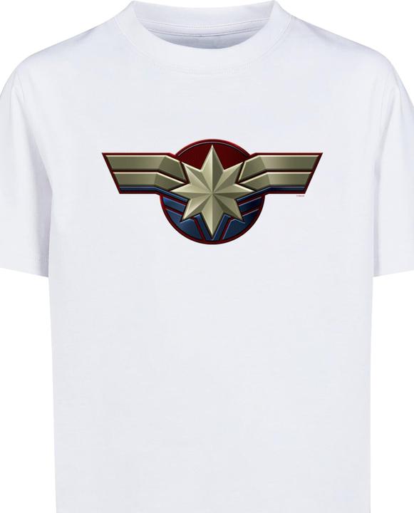Produktbild Absolute Cult Kids Captain Marvel - Chest Emblem Basic T-Shirt - 135359 (158, 164)