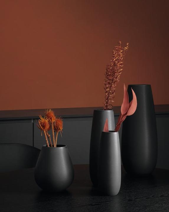 Produktbild ASA Selection Ease Vase, black iron, 9x18 cm