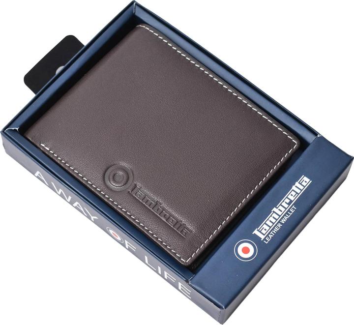 Produktbild Lambretta Leder Brieftasche Logo