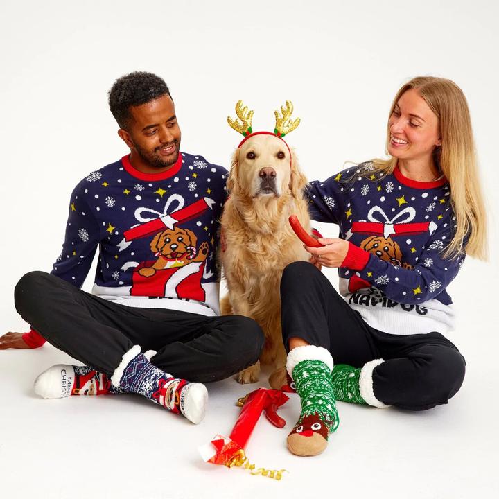 Actual product image Christmas Sweats Feliz Navidog (XS)