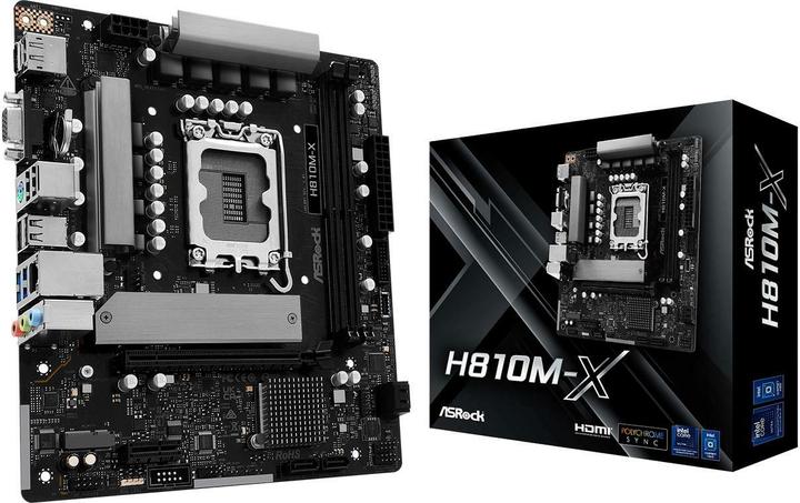 AsRock MB Intel 1851 H810M-X (LGA 1851, Intel H810, mATX)
