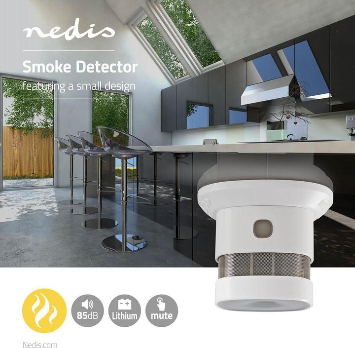 Image du produit Nedis Détecteur de fumée | Fonctionne sur pile | Durée de vie de la pile jusqu'à
