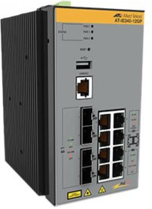 Produktbild Allied Telesis AT-IE340-12GP-80 Managed L3 Gigabit Ethernet (10/100/1000) Power over Ethernet (PoE) (12 Ports)