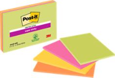 Immagine prodotto Post-it Appunti per riunioni Super Sticky, 152 x 101 mm, 4 colori (152 x 101 mm)