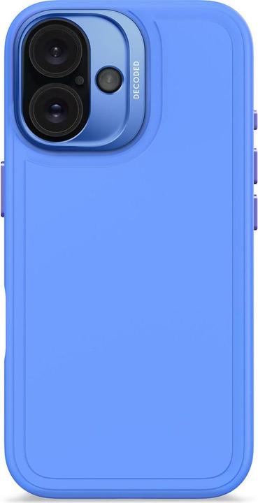Immagine prodotto Decoded Custodia backcover anti-microbica in silicone Stacks con MagSafe per iPhone 16 - Blu (Apple iPhone 16)