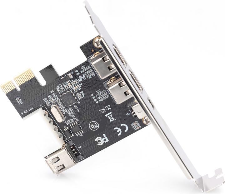 Actual product image Digitus PCIe Card Firewire 1394a 3+1 Port