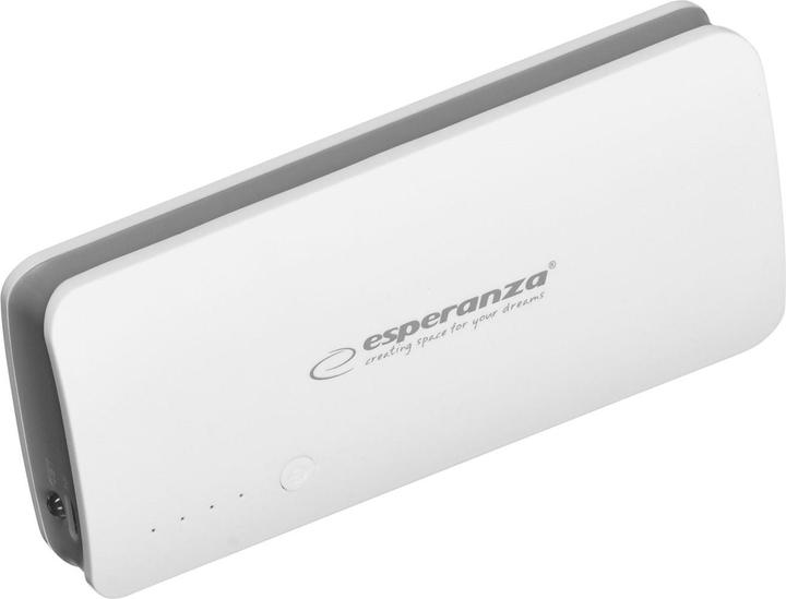 Produktbild Esperanza EMP106WE Radium - Grau - Weiss - Universal - Rechteck - 8000 mAh - USB - 5 V (8000 mAh, 29.60 Wh)