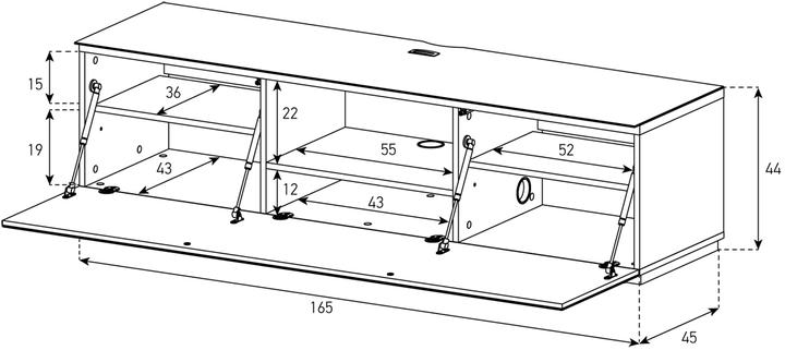 Image du produit Sonorous Sta160f (165 x 45 x 44 cm)