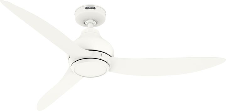 Hunter Fans DC Deckenventilator Kaleidoscope Weiss mit Fernbedienung (44 dB)