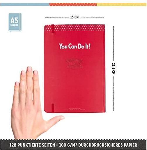 Actual product image Nostalgic-Art Merchandising Notebook A5, We Can Do It! (A5, Dotted, Hardcover)