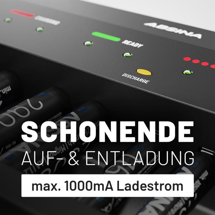 Image du produit Absina Schnellladegerät X10 (1 pcs, AAA, AA, 9V Block, Chargeurs sans batterie)