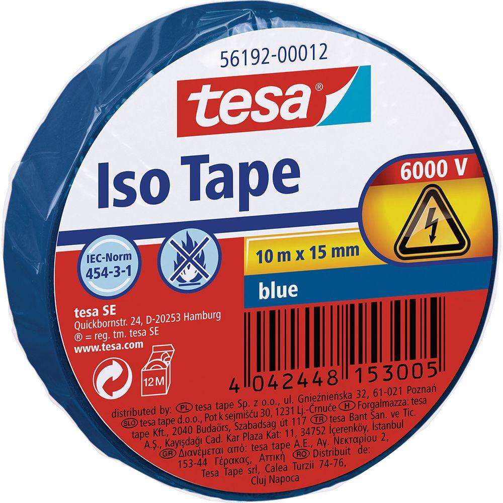 tesa, Klebeband, Elektro Isolierband, hitzebeständiges Klebeband zum Isolieren, Reparieren & Bündeln (15 mm)