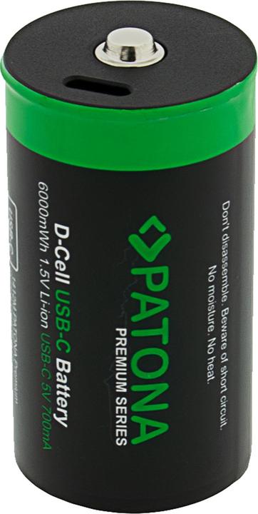 Immagine prodotto Patona Batteria ricaricabile premium 2X LR20 USB-C (Batteria della fotocamera)