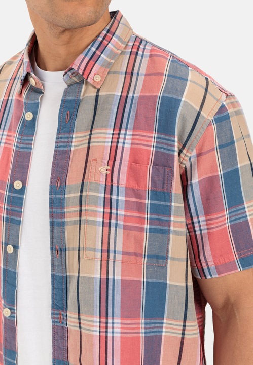 Image du produit Camel Active Chemise à carreaux en lin mélangé (L)