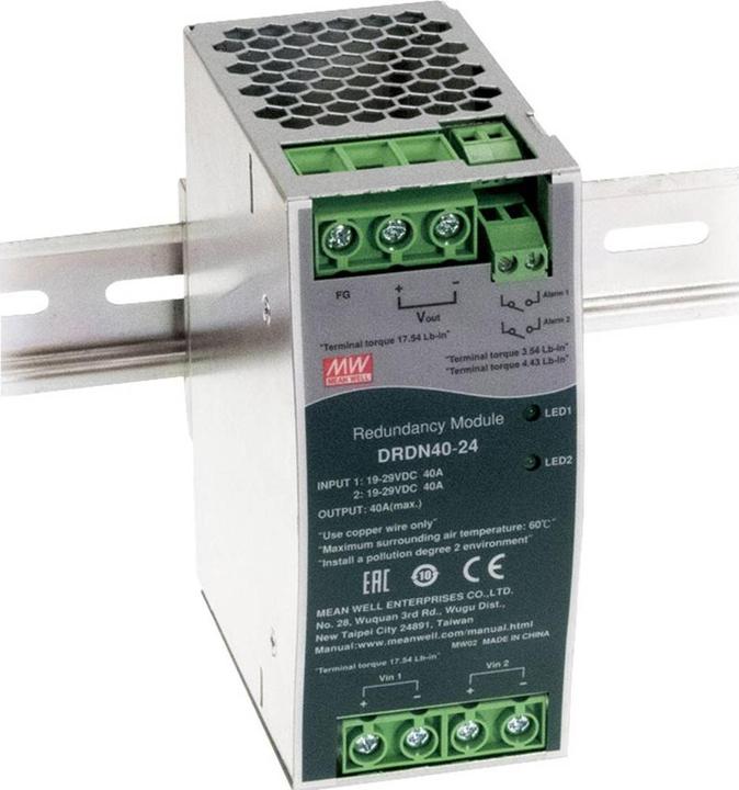 Actual product image MeanWell MEAN WELL DRDN40-48 Redundancy module 40 A