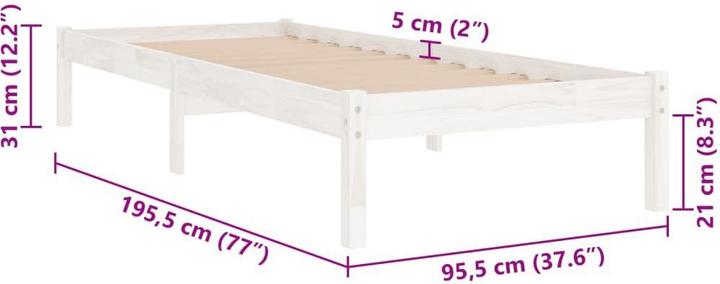 Actual product image vidaXL Edy (90 x 190 cm)