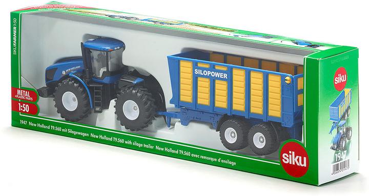 Actual product image Siku New Holland articulated trailer with silage wagon