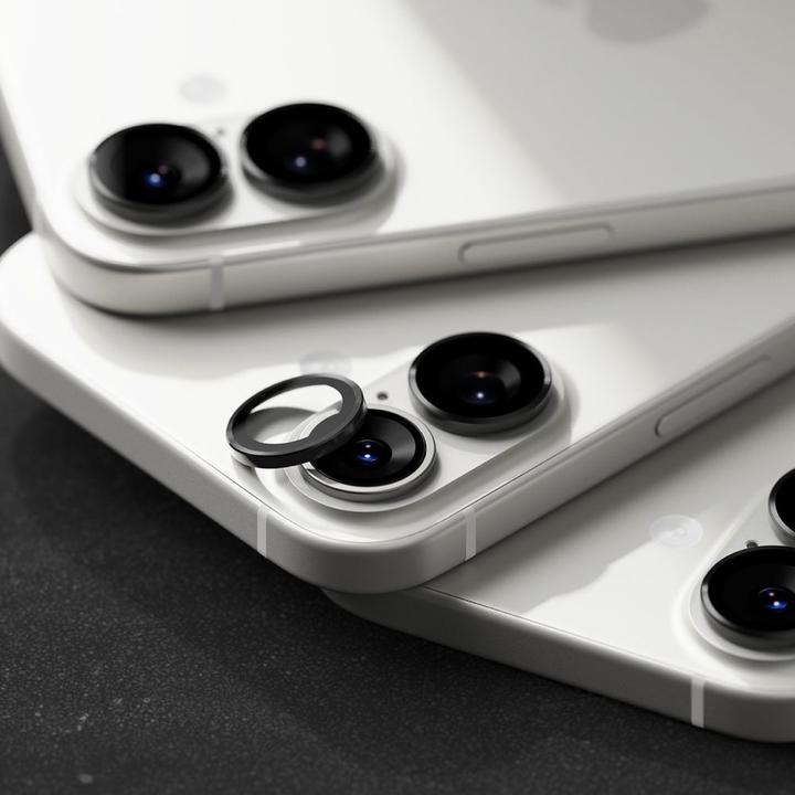 Produktbild Ringke - Camera Lens Frame Glass - iPhone 17 - Black (2 Stk., Apple iPhone 17)