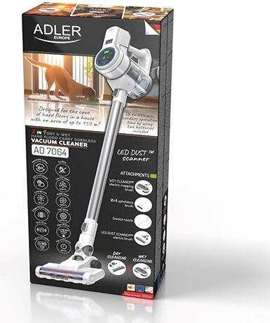 Produktbild Adler Vacuum Ceaner | AD 7064 2in1 | Cordless operating | 220-240 V | Operating time (max) 57 min | White