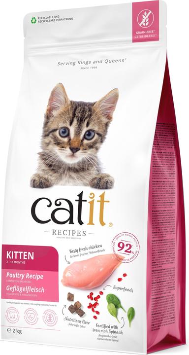 Catit - Premium Dry Food for Kittens - Chicken - 2 kg (Welpe + Kitten, 2000 g)