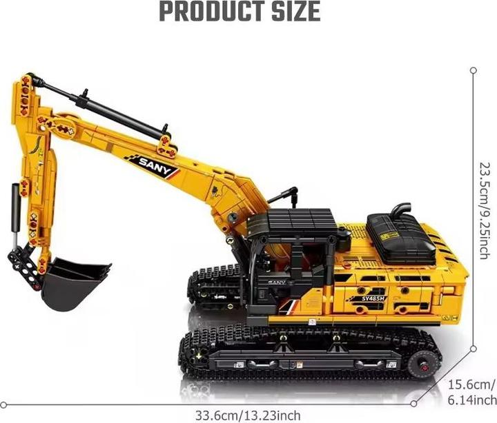 Produktbild Baka Technik Bagger Modell – 1022 Teile Bauset