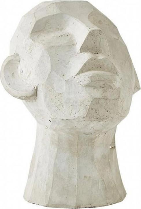Supporto Testa di scultura in cemento (25 x 17,5 x 17,5 cm)