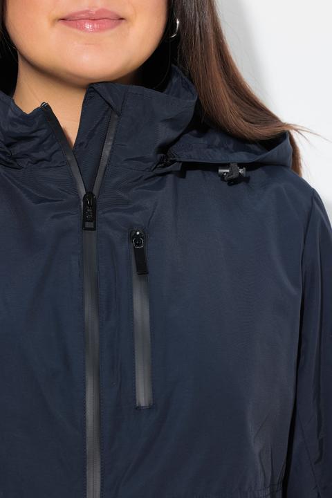 Actual product image Ulla Popken Parka, Zipper-Seitenschlitze, Kapuze, Zipptaschen (56)