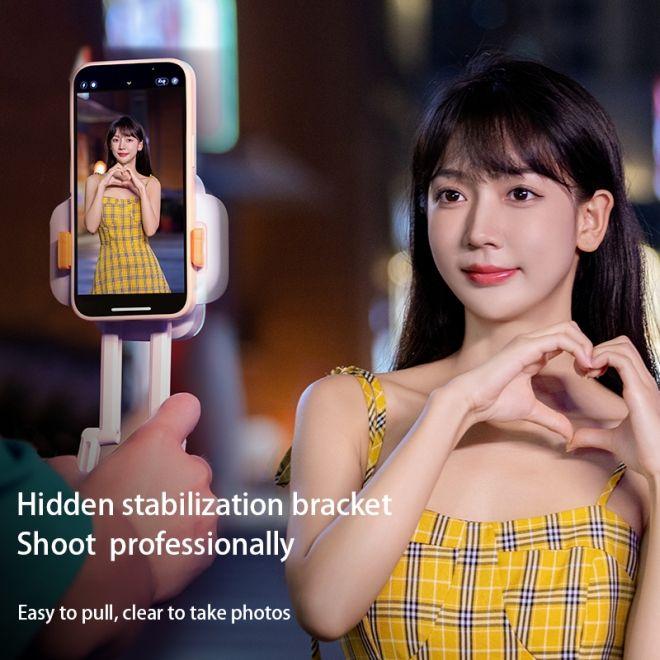 Actual product image Old Shark Foldable RGB selfie light with 82 LEDs (Video light)