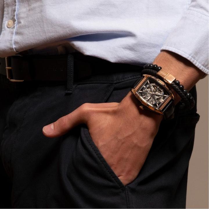 Actual product image Montignac Automatic Watch Tonneau (Skeleton watch)